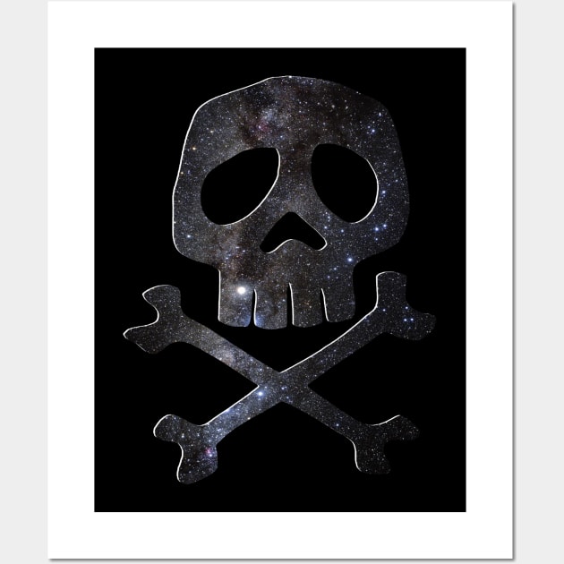 Skull & Crossbones - Space Pirate Wall Art by RainingSpiders